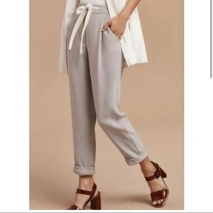 Aritzia Wilfred Linen Tie Waist Trousers